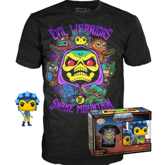 Funko Other - NIB Funko Pop MOTU Evil Lynn Blacklight Vinyl Figure Exclusive w T-Shirt XXL